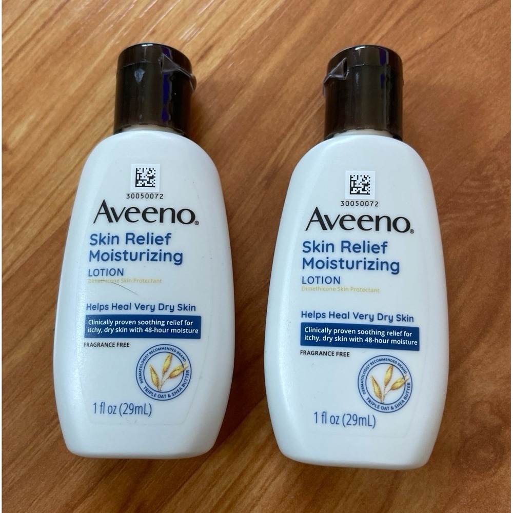 2 Aveeno Travel Size Skin Relief Moisturizing Lotion